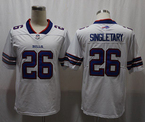 Men Buffalo Bills #26 Singletary White Vapor Untouchable Limited 2020 Player NFL Jersey->buffalo bills->NFL Jersey